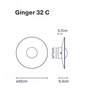 Marset Ginger 32 C LED-Wandleuchte