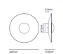 Marset Ginger 42 C LED-Wandleuchte