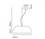 Marset Djembé 65.23 LED-Pendelleuchte Ø 63 cm 