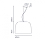 Marset Djembé 65.45 LED-Pendelleuchte Ø 65 cm