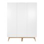 Quax Trendy Wardrobe 3 Doors - White