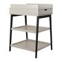 Quax Changing Table - Hip + Drawer - Stone/Eboni - Wickeltisch