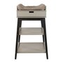 Quax Changing Table - Hip + Drawer - Stone/Eboni - Wickeltisch