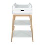 Quax Changing Table - Hip + Drawer - White/Naturel Wickeltisch