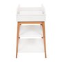 Quax Changing Table - Hip + Drawer - White/Naturel Wickeltisch