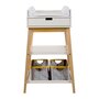 Quax Changing Table - Hip + Drawer - Clay/Naturel Wickeltisch