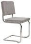 Zuiver Ridge Kink Rib Chair - Cool Grey