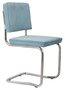 Zuiver Ridge Kink Rib Chair - Blue