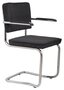 Zuiver Ridge Kink Rib Armchair - Black
