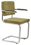Zuiver Ridge Kink Rib Armchair - Green