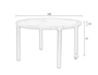 Zuiver Storm Table 128 Cm Natural