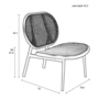 Zuiver Spike Lounge Chair All Webbing