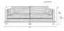 Zuiver Blossom sofa - 3 Seater