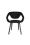 Zuiver Armchair Flexback Boucle Black - Stuhl mit Armlehne