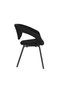 Zuiver Armchair Flexback Boucle Black - Stuhl mit Armlehne