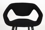 Zuiver Armchair Flexback Boucle Black - Stuhl mit Armlehne