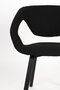 Zuiver Armchair Flexback Boucle Black - Stuhl mit Armlehne