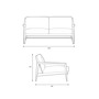 Case Stanley Medium Leather Sofa - Cream