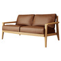 Case Stanley Medium Leather Sofa - Brown