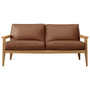 Case Stanley Medium Leather Sofa - Brown