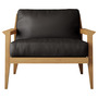Case Stanley Leather Armchair - Black