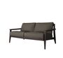 Case Stanley 2-Seater Sofa - Black Frame - Fabric Miriam#8 Charcoal