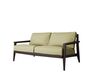 Case Stanley 2-Seater Sofa - Black Frame - Fabric Miriam#2 Putty