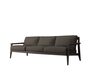 Case Stanley 3-Seater Sofa - Black Frame - Fabric Miriam#8 Charcoal