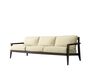 Case Stanley 3-Seater Sofa - Black Frame - Fabric Miriam#50 Sand