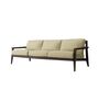 Case Stanley 3-Seater Sofa - Black Frame - Fabric Miriam#2 Putty
