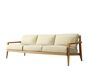 Case Stanley 3-Seater Sofa - Oak Frame- Fabric Miriam#50 Sand