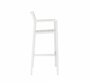 Case Eos Bar Stool - White