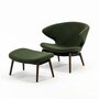 Case Ella - Lounge Sessel - moss-walnut