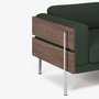 Case Forum -  Armsessel - Walnut / Moss
