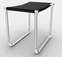 Cassina 9 Tabouret - Hocker - Verchromt - Schwarz