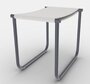 Cassina 9 Tabouret - Hocker - Grau Lackiert