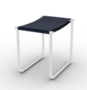 Cassina 9 Tabouret - Hocker - Elfenbein_Lackiert_Blu