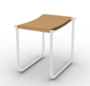 Cassina 9 Tabouret - Hocker - Elfenbein_Lackiert_Natur