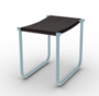 Cassina 9 Tabouret - Hocker - Braun_Hellblau_Lackiert