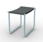 Cassina 9 Tabouret - Hocker - Grau_Hellblau_Lackiert
