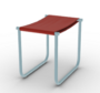 Cassina 9 Tabouret - Hocker - China_Rot_Hellblau_Lackiert