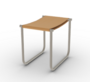 Cassina 9 Tabouret - Hocker - Schlamm_Lackiert_Natur