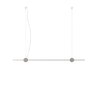 Cassina Eitie Line - Pendelleuchte - B: 132 cm - Schwarz / Gold