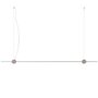 Cassina Eitie Line - Pendelleuchte - B: 172 cm - Schwarz / Gold