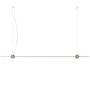 Cassina Eitie Line - Pendelleuchte - B: 172 cm - Schwarz / Silber