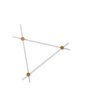 Cassina Eitie Triangle Wall - Wandleuchte - 130 - Rot / Gold