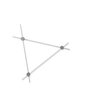 Cassina Eitie Triangle Wall - Wandleuchte - 130 - Schwarz / Silber