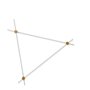 Cassina Eitie Triangle Wall - Wandleuchte - 170 - Rot / Gold