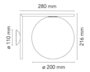 Flos IC C/W2 Wandleuchte / Deckenleuchte