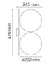 Flos IC Lights Ceiling/Wall Double - IC Lights C/W1 Double